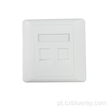 86TYPE 1 2 4 Placa da face da porta RJ45 Placa frontal sem campo de parede